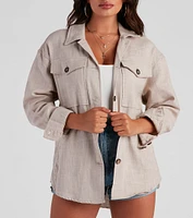 Cool Layers Woven Oversized Shacket