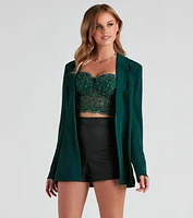 Office Trendsetter Woven Blazer