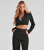 Effortless And Elevated Cropped Blazer