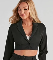 Effortless And Elevated Cropped Blazer