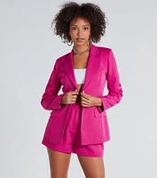 Chic And Elevated Woven Blazer