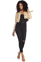Let's Go Cropped Jacket
