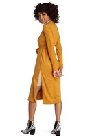 Stylin' Suede Belted Trench