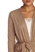 Stylin' Suede Belted Trench
