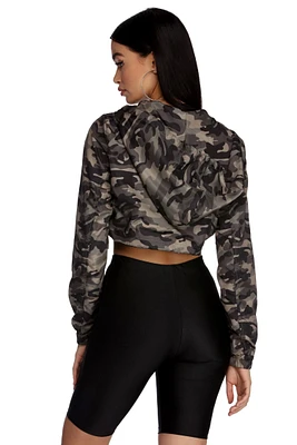 Chillin' Camo Cropped Jacket