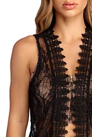For Lace Days Sleeveless Duster