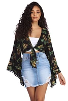 Paradise Tie Front Blouse