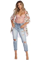 Fresh Breeze Floral Kimono