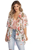 Fresh Breeze Floral Kimono