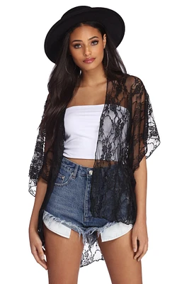 Flirty Lace Kimono