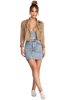 That's Our Moto Faux Suede Jacket