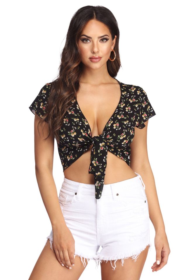 Sunny Day Floral Corset Top