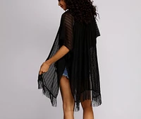 Airy Fringed Kimono