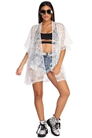 Ruffled Lace Kimono