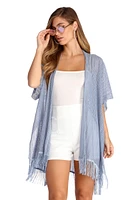 Airy Fringed Kimono