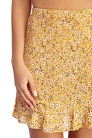 Flaunt It Floral Mini Skirt