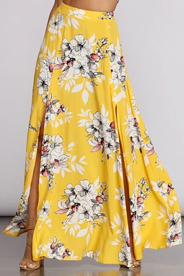 Island Time Floral Skirt