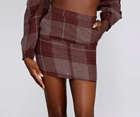 Check It Off Mini Skirt