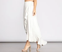 Wrap Me Ruffles Maxi Skirt