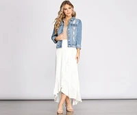 Wrap Me Ruffles Maxi Skirt
