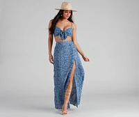 Girl's Trip Boho Slit Maxi Skirt