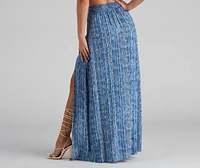 Girl's Trip Boho Slit Maxi Skirt