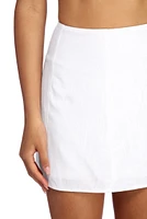 Such A Flirt Linen Mini Skirt