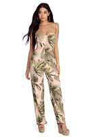 Tropical Escape Sleeveless Jumpsuit