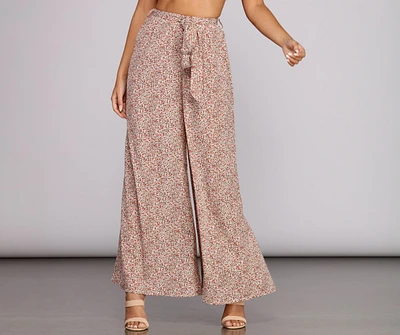 So Fresh Floral Tie Pants