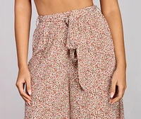 So Fresh Floral Tie Pants