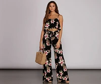 Total Tropics Tie Waist Pants