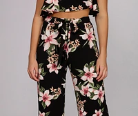 Total Tropics Tie Waist Pants