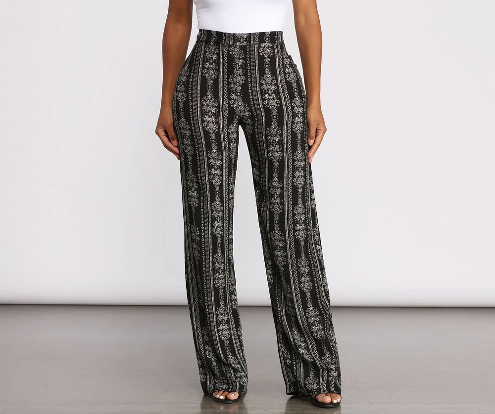 Bring On The Boho Vibes Printed Pants