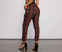 Perfectly Plaid High Waist Joggers