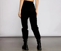 Basic And Chic Twill Cargo Joggers