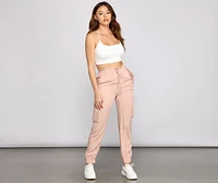 Trendy Moment Cargo Joggers