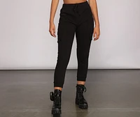 Keeping Knit Lowkey Cargo Joggers
