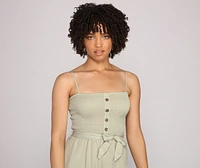 Casual Cutie Cropped Jumpsuit