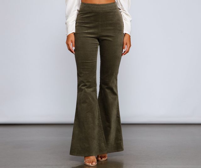 Break The Record Corduroy Flare Pants