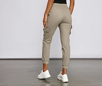 Keeping Knit Lowkey Cargo Joggers