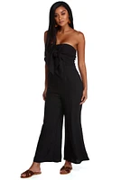 Don't Front Strapless Jumpsuit