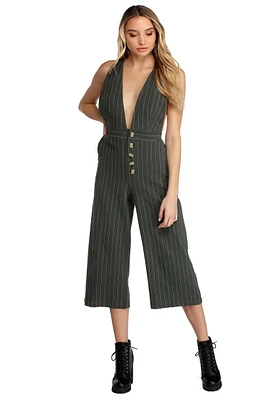 Trendsetter Stripes Culotte Jumpsuit