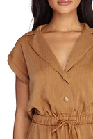 Utility Linen Jumpsuit