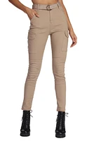Belted Skinny Cargo Pants