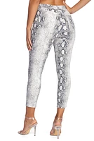 Skinny Snake Print Pants