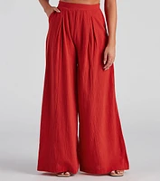 Get Together Pleat Wide-Leg Pants