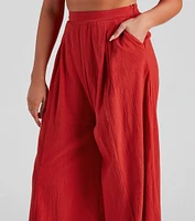 Get Together Pleat Wide-Leg Pants