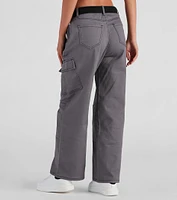 High Ranks Wide Leg Cargo Pants