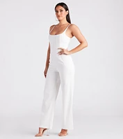 Corset With The Program Linen Jumpsuit