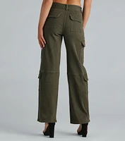 Playing For Keeps Cargo Straight Leg Denim Jeans